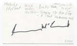 Malachy McCourt Signed 3x5 Index Card Autographed Signature Author