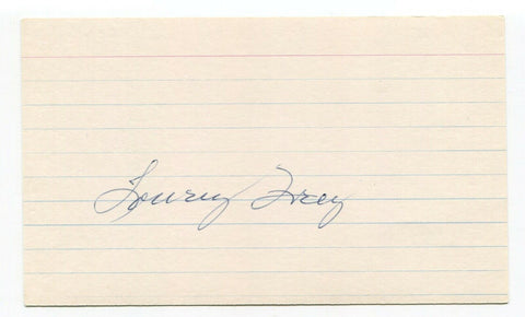 Linus Frey Signed 3x5 Index Card Autographed Signature Baseball Yankees