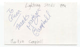 The Lightning Seeds - Martyn Campbell Signed 3x5 Index Card Autographed