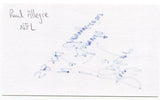 Raúl Allegre Signed 3x5 Index Card Autographed Giants Super Bowl Campion