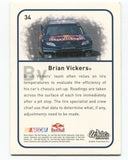 2009 Element Wheels Brian Vickers Card RC Autographed Racing NASCAR AUTO #34