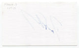 Dave Fleming Signed 3x5 Index Card Baseball Autographed Signature