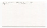 Ray Coleman Signed 3x5 Index Card Autographed 1947 MLB St. Louis Browns