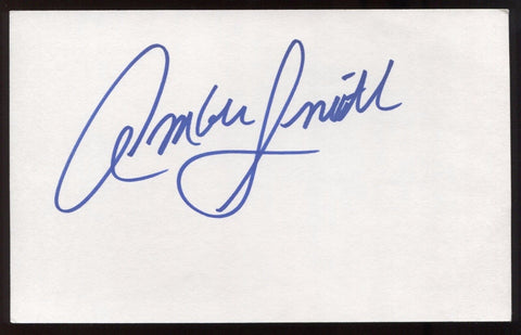 Amber Smith Signed 5x8 Inch Index Card HUGE Autographed Signature 