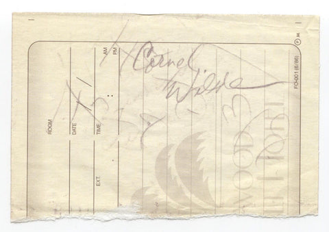 Cornel Wilde Signed Paper Cut Autographed Signature I Love Lucy