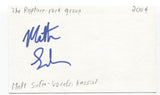 The Rapture - Mattie Safer Signed 3x5 Index Card Autographed Signature Band