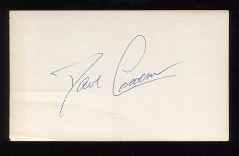 Dan Cowens Signed 3x5 Index Card Autographed Signature Basketball Hall of Fame