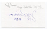 Jeff Siemon Signed 3x5 Index Card Autographed NFL Football Hall of Fame HOF