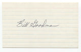 Billy Goodman Signed 3x5 Index Card Baseball Autographed Signature Red Sox