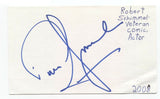 Robert Schimmel Signed 3x5 Index Card Autographed Comedian