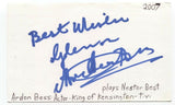 Ardon Bess Signed 3x5 Index Card Autographed Signature Actor Trailer Park Boys