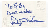 Philip Saville Signed Index Card Autograph Signature Film Director