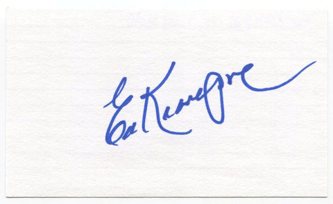 Ed Kranepool Signed 3x5 Index Card Autographed MLB Baseball New York Mets