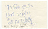 Mike Duffy Signed 3x5 Index Card Autographed Signature Reporter Politician