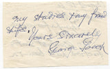 George Gooch Signed Note Letter Autographed Signature Politician Author