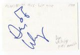 Heartbreak Hill - Dan Whiteley Signed 3x5 Index Card Autographed Signature Band