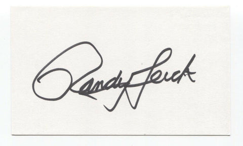 Randy Lerch Signed 3x5 Index Card Baseball Autographed Signature Phillies