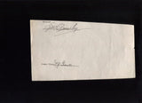 Clint Hartung Signed Document Cut New York Giants Autographed Signature
