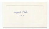 Angelo Patri Signed Card Autographed Signature Author Writer