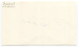 Eddie Miksis Signed 3x5 Index Card Autographed MLB Baseball Brooklyn Dodgers