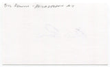 Bill Renna Signed 3x5 Index Card Autographed MLB Baseball New York Yankees