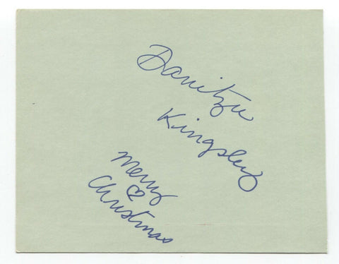 Danitza Kingsley Signed 4x5 Index Card Autographed Signature Star Trek TNG