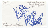 Katie Morgan Signed 3x5 Index Card Autographed Signature Actress