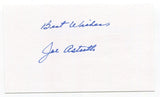 Joe Astroth Signed 3x5 Index Card Autographed Philadelphia Athletics Debut 1945