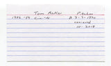 Tom Acker Signed 3x5 Index Card Autographed MLB Baseball Cincinnati Reds