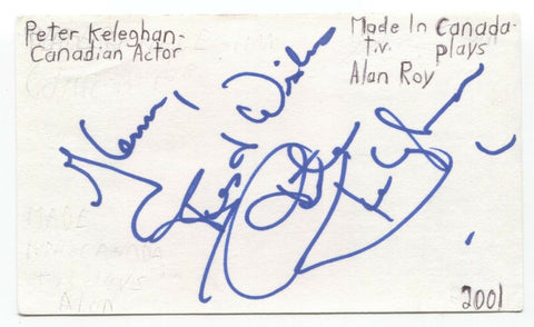 Peter Keleghan Signed 3x5 Index Card Autograph Signature Actor