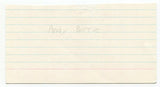 Andie Barrie Signed 3x5 Index Card Autographed Signature Radio Personality