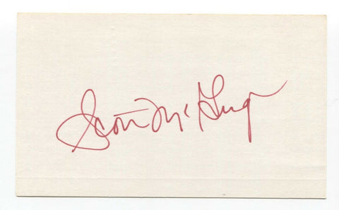 Scott McGregor Signed 3x5 Index Card Baseball Autographed Signature