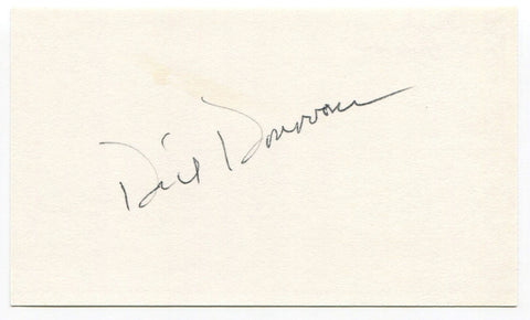 Dick Donovan Signed 3x5 Index Card Autographed Signature Baseball Boston Braves