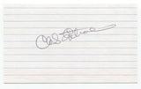 Chuck Estrada Signed 3x5 Index Card Baseball Autographed Signature