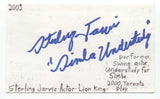 Sterling Jarvis Signed 3x5 Index Card Autographed Signature Actor Degrassi