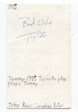 Tyley Ross Signed 3x5 Index Card Autographed Signature Actor Singer