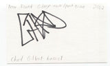 New Found Glory - Chad Gilbert Signed 3x5 Index Card Autographed Signature Band