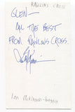 Rawlins Cross - Ian McKinnon Signed 3x5 Index Card Autographed Signature