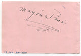 Bill Williams and Marjorie Davies Signed Album Page 1940's Autograph Kit Carson