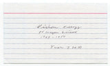 Vivian Kellogg Signed 3x5 Index Card Autographed Signature Baseball AAGPBL