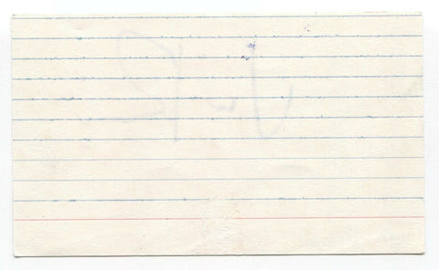 The Steve Morse Band - Van Romaine Signed 3x5 Index Card Autographed Signature