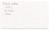 Richard Gotham Signed 3 x 5 Index Card President of the Boston Celtics NBA