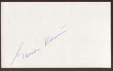 Garson Kanin Signed Index Card Signature Vintage Autographed AUTO 