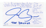 Josh Breckinridge Signed 3x5 Index Card Autographed Actor The Book Of Mormon FBI