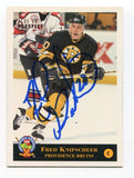 1994 Classic Blue Chip Fred Knipscheer Signed Card Hockey Autograph AUTO #60