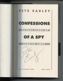 Pete Earley Signed Book "Confessions of a Spy" Autographed Signature