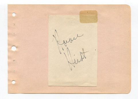 Horace Heidt Signed Album Page Cut Autographed Musician Pianist