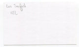 Leo Sanford Signed 3x5 Index Card Autographed NFL Football 1958 Baltimore Colts