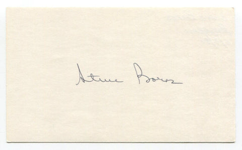 Steve Boros Signed Cut Index Card Autographed Baseball MLB 1957 Detroit Tigers