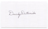 Ducky Detweiler Signed 3x5 Index Card Autographed Baseball 1942 Boston Braves